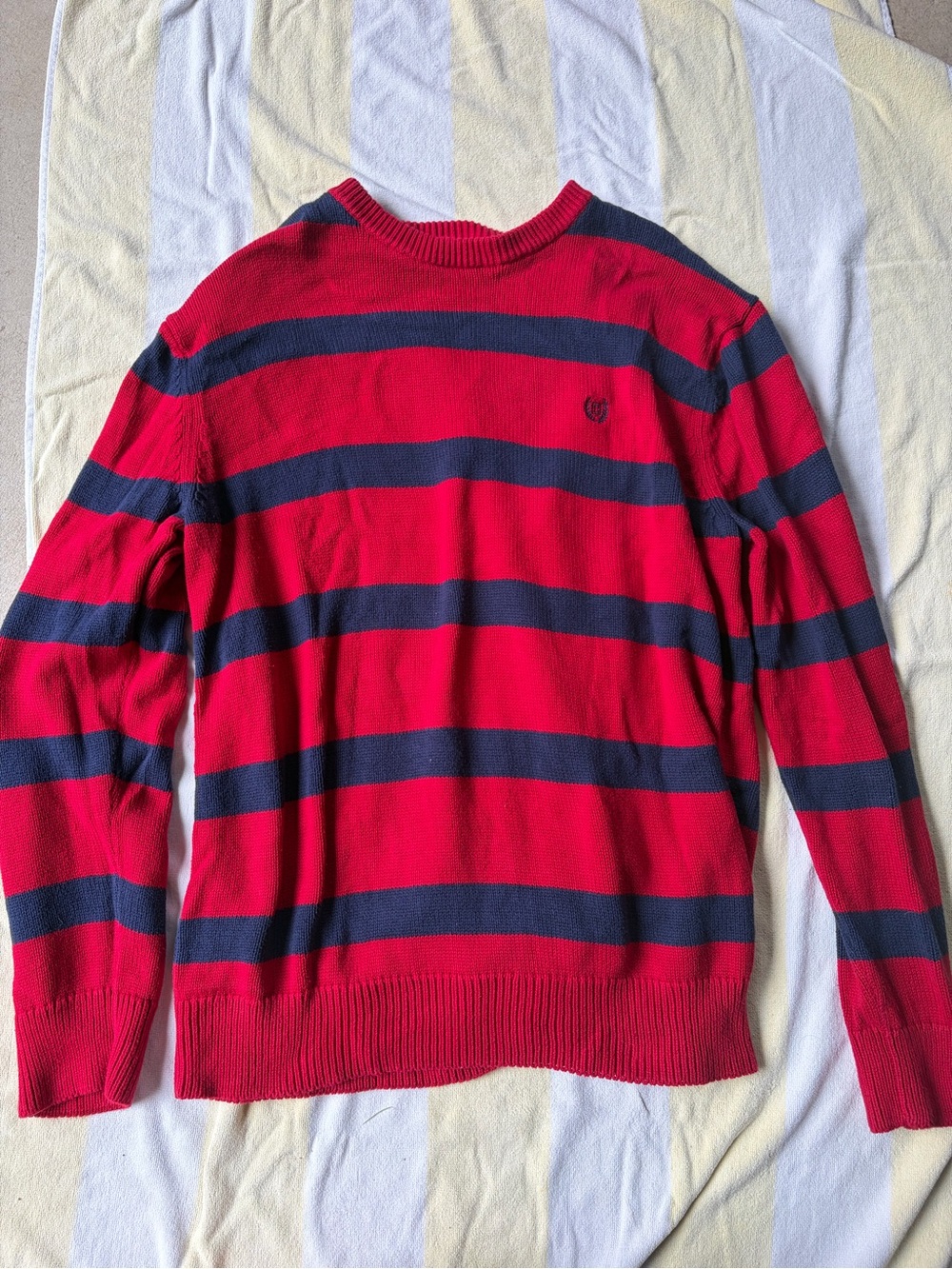 Vintage Oversized Chaps Striped Sweater